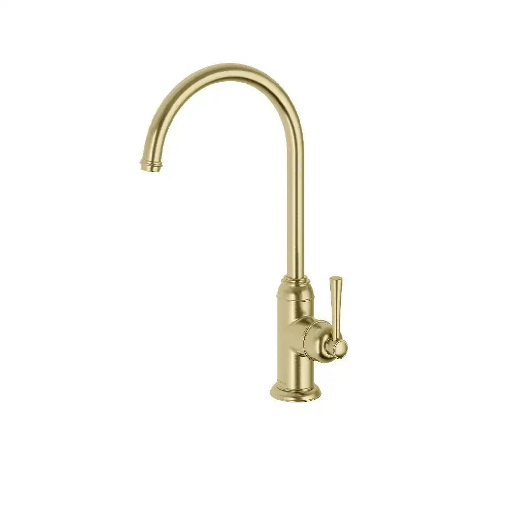 Phoenix Cromford Side Lever Sink Mixer Brushed Gold 134-7330-12