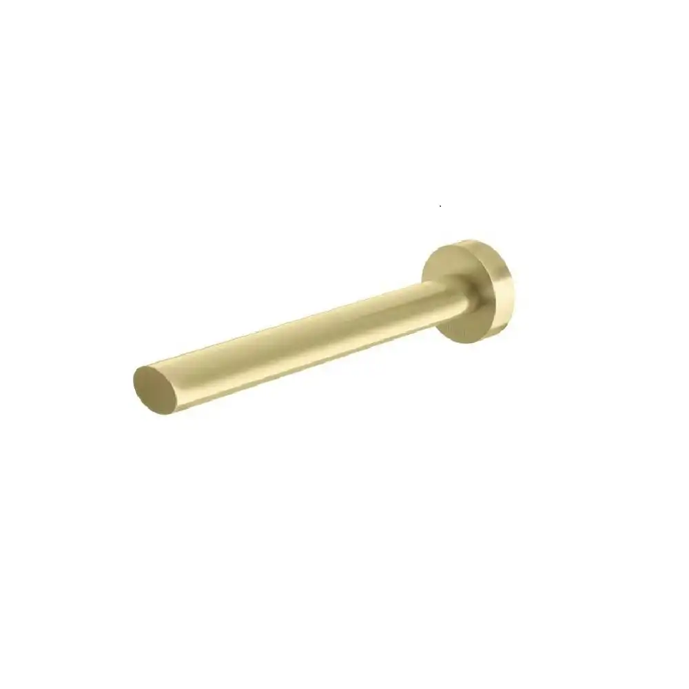 Phoenix Vivid Slimline Oval Bath Wall Outlet 180mm Brushed Gold VV776-12