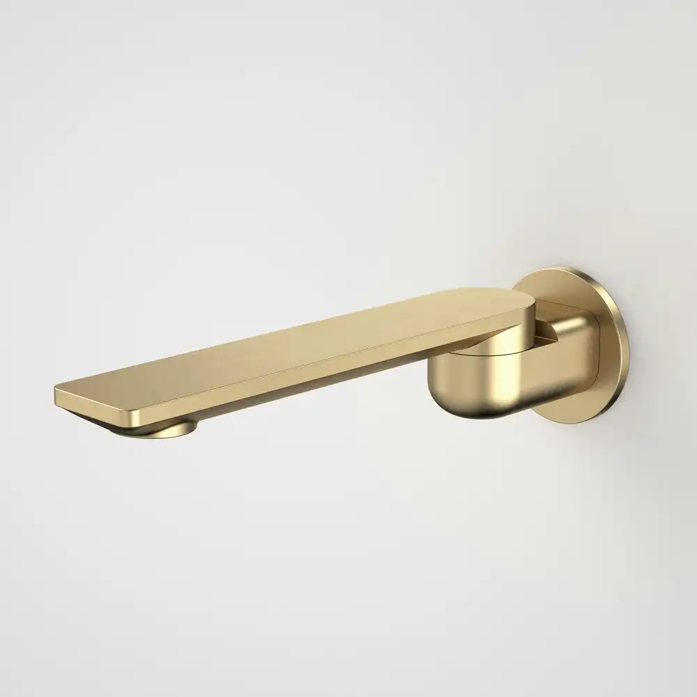 Caroma Urbane II Bath Swivel Outlet 220mm Round Plate Brushed Brass 99669BB