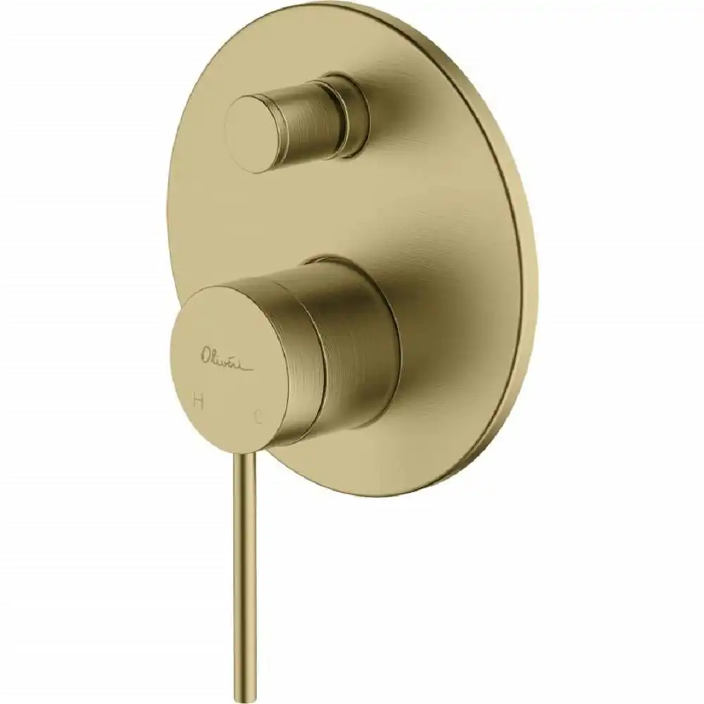 Oliveri Venice Wall Mixer with Diverter Classic Gold VE112503CG