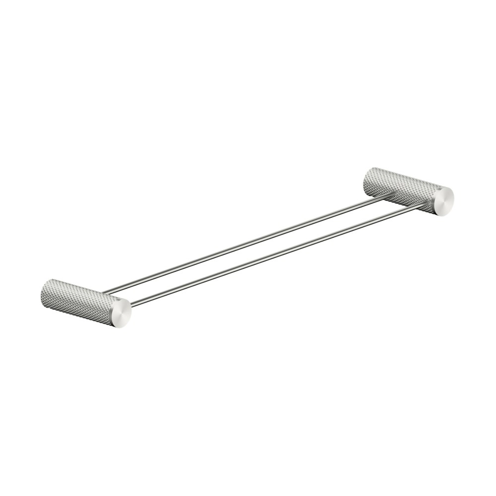 Nero Opal Double Towel Rail 600mm Brushed Nickel NR2524dBN