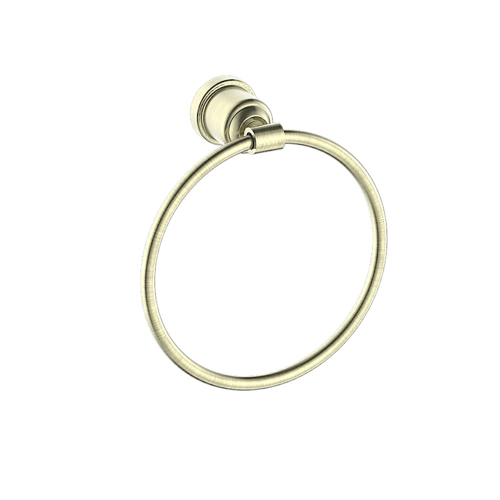 Nero York Towel Ring Aged Brass NR6980AB