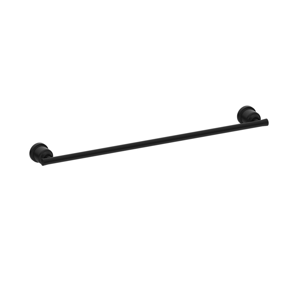 Nero York Single Towel Rail 600mm Matte Black NR6924MB