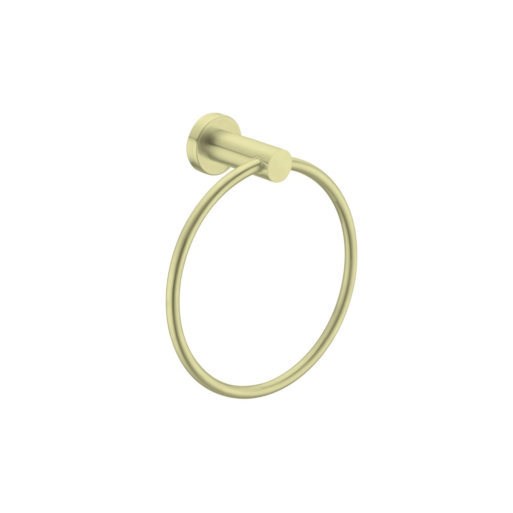 Nero Mecca Hand Towel Ring Brushed Gold NR1980BG