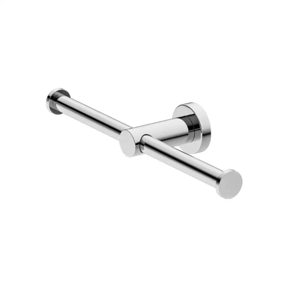 Nero Mecca Double Toilet Roll Holder Chrome NR1986dCH