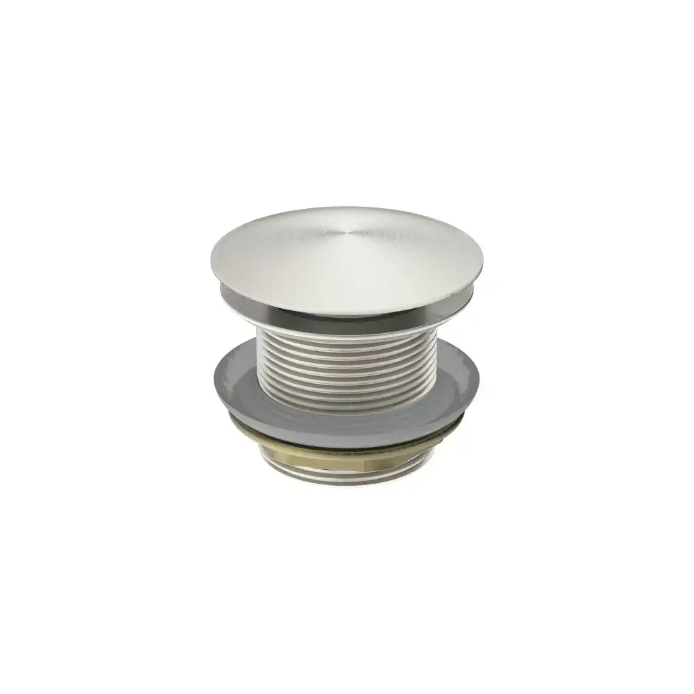 Nero Universal 40mm Bath Pop-up Plug With Removable Waste No Overflow Brushed Nickel NRA707BN