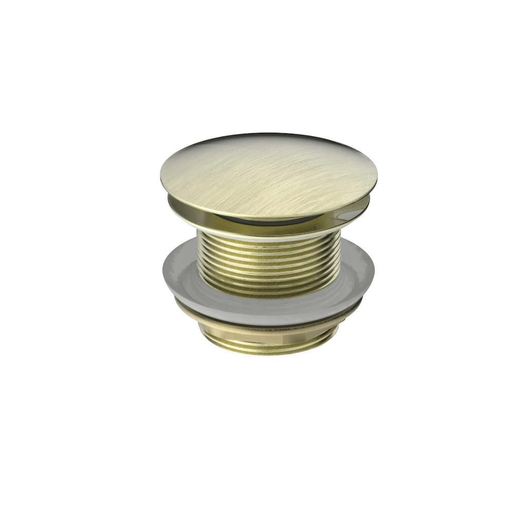 Nero Universal 40mm Bath Pop-up Plug With Removable Waste No Overflow Aged Brass NRA707AB