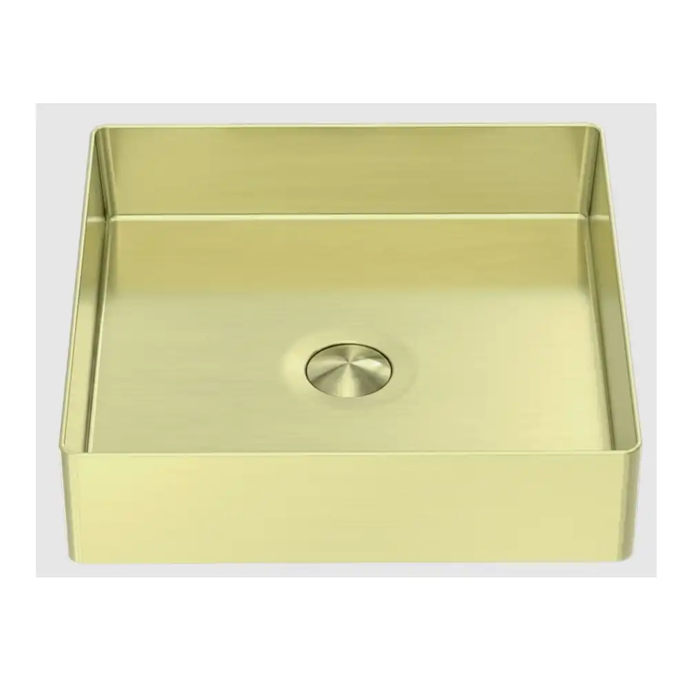 Nero Basin 400mm Square Stainless Steel Brushed Gold NRB401SBG