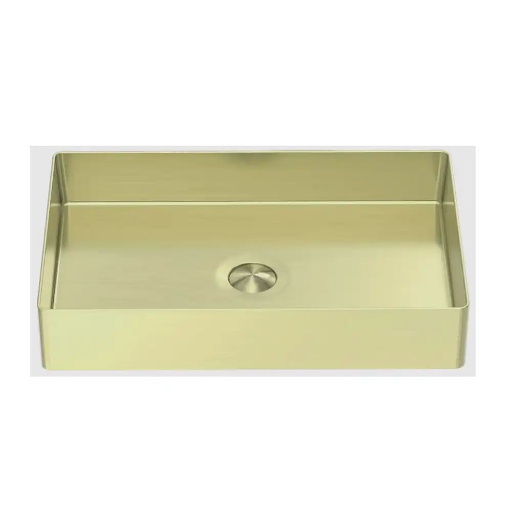 Nero Basin Rectangle Stainless Steel Basin Brushed Gold NRB3555BG