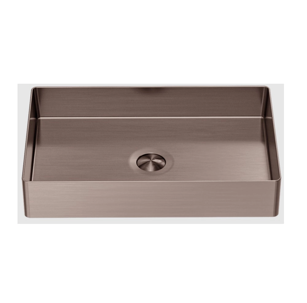 Nero Basin Rectangle Stainless Steel Basin Brushed Bronze NRB3555BZ