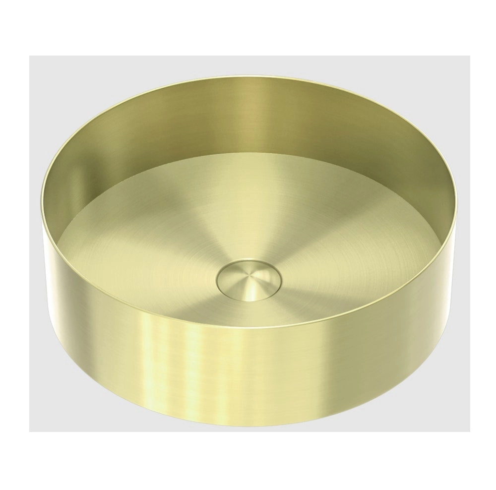 Nero Basin Round 400mm Stainless Steel Brushed Gold NRB401RBG