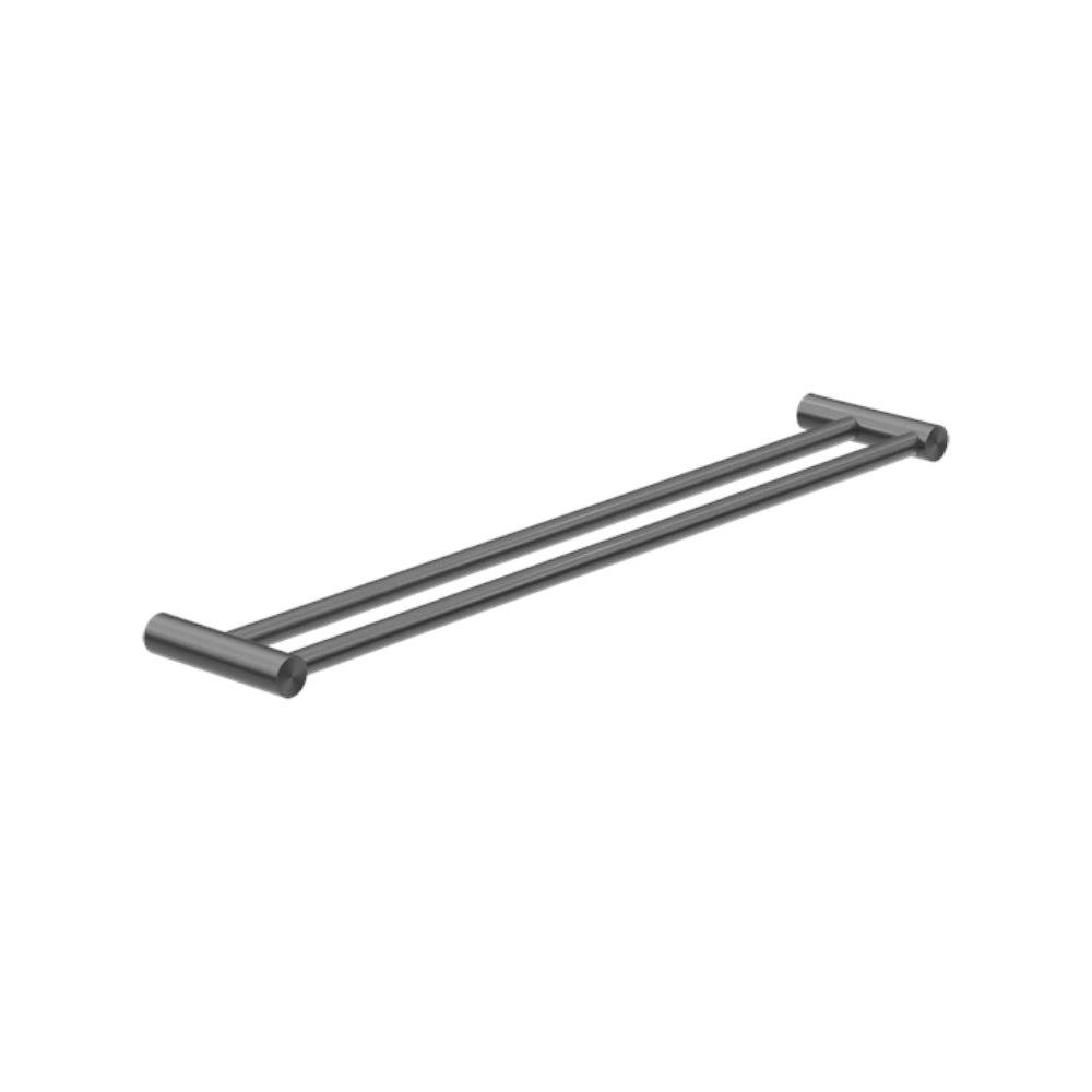 Nero New Mecca Double Towel Rail 600mm Gun Metal NR2324DGM