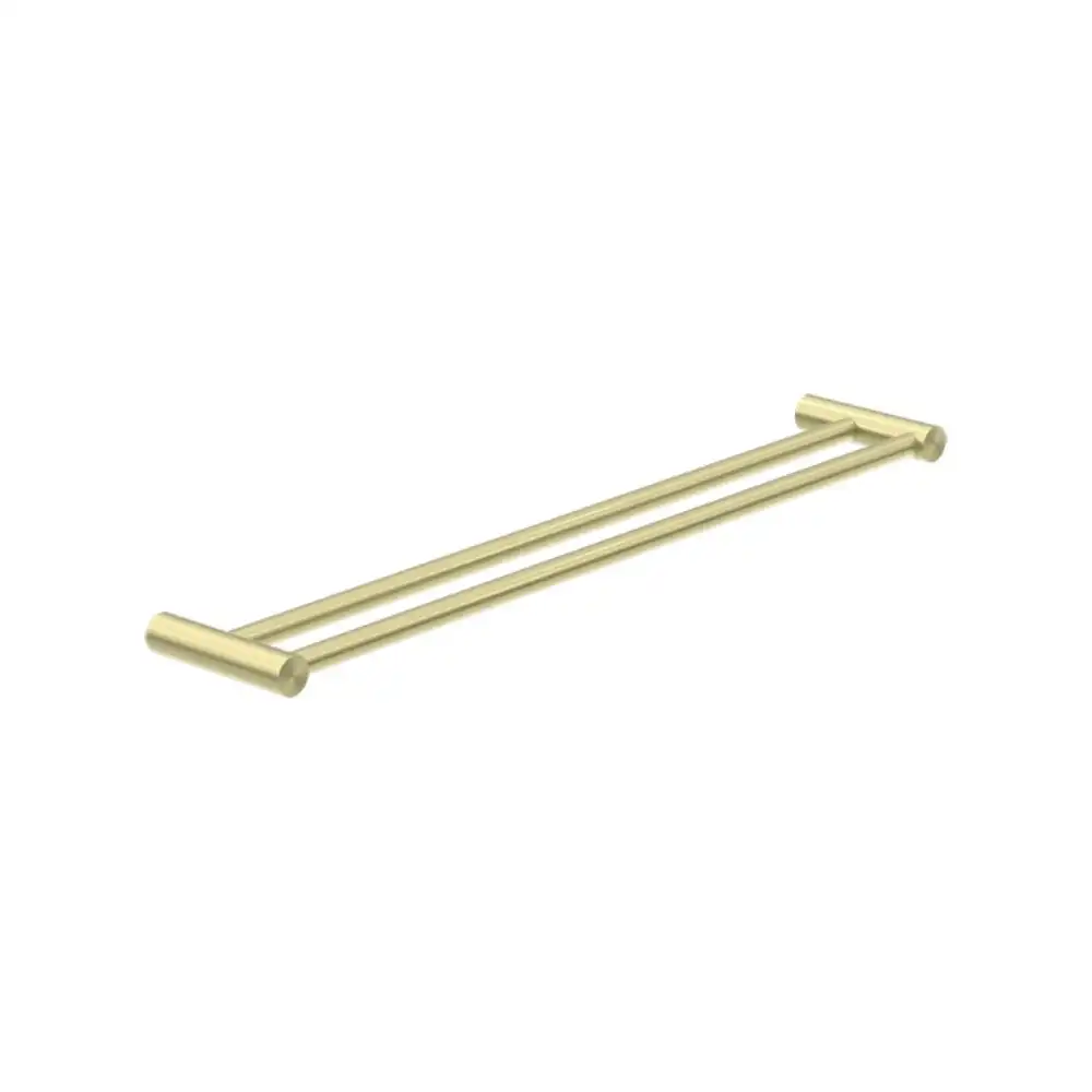 Nero New Mecca Double Towel Rail 600mm Brushed Gold NR2324DBG