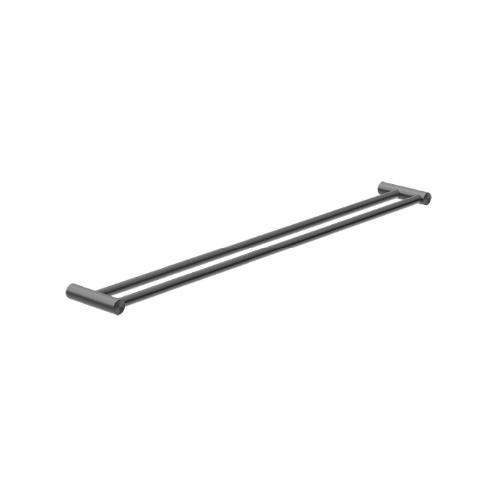 Nero New Mecca Double Towel Rail 800mm Gun Metal NR2330DGM