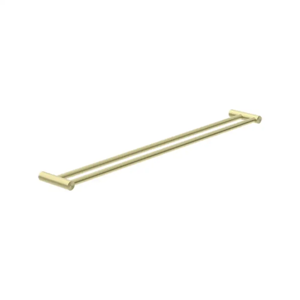Nero New Mecca Double Towel Rail 800mm Brushed Gold NR2330DBG