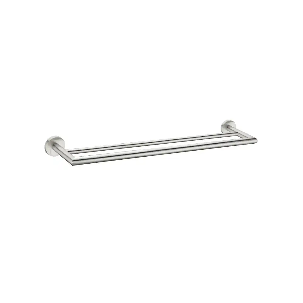 Nero Dolce 700mm Double Towel Rail Brushed Nickel NR3630DBN