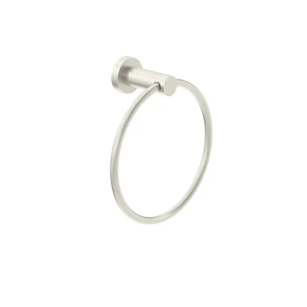 Nero Dolce Hand Towel Ring Brushed Nickel NR2080BN