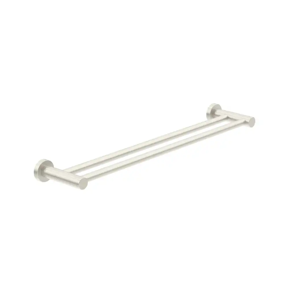 Nero Dolce Double Towel Rail 800mm Brushed Nickel NR2030DBN