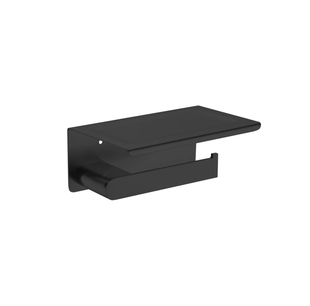 Nero Bianca Toilet Roll Holder Matte Black NR9086AMB