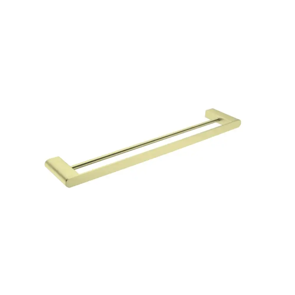 Nero Bianca Double Towel Rail 600mm Brushed Gold NR9024DBG
