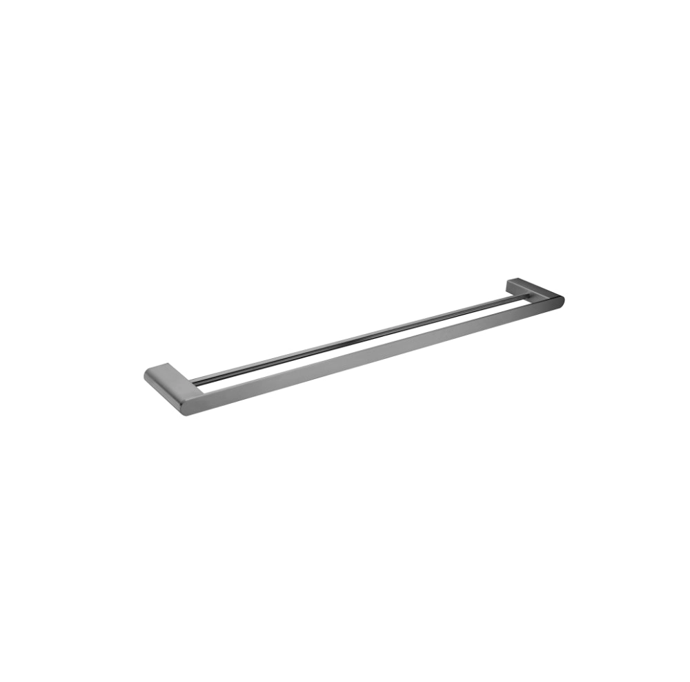 Nero Bianca DoubleTowel Rail 800mm Gun Metal NR9030DGM