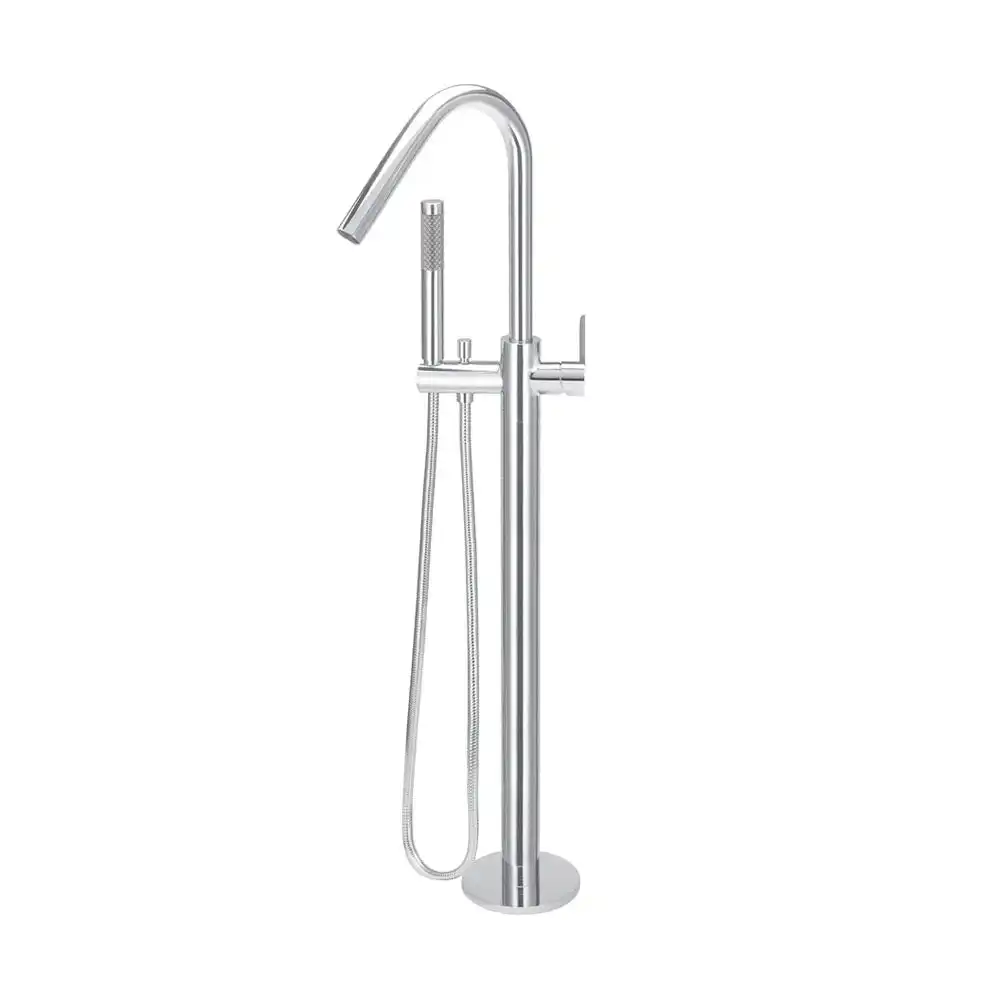 Meir Round Freestanding Bath Spout and Hand Shower Chrome MB09PD-C