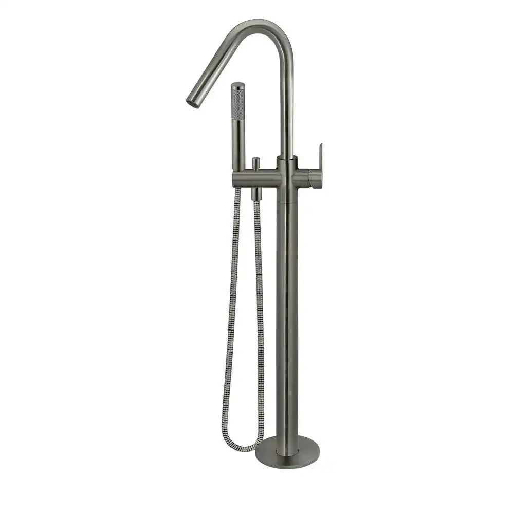 Meir Round Freestanding Bath Spout and Hand Shower Shadow MB09PD-PVDGM