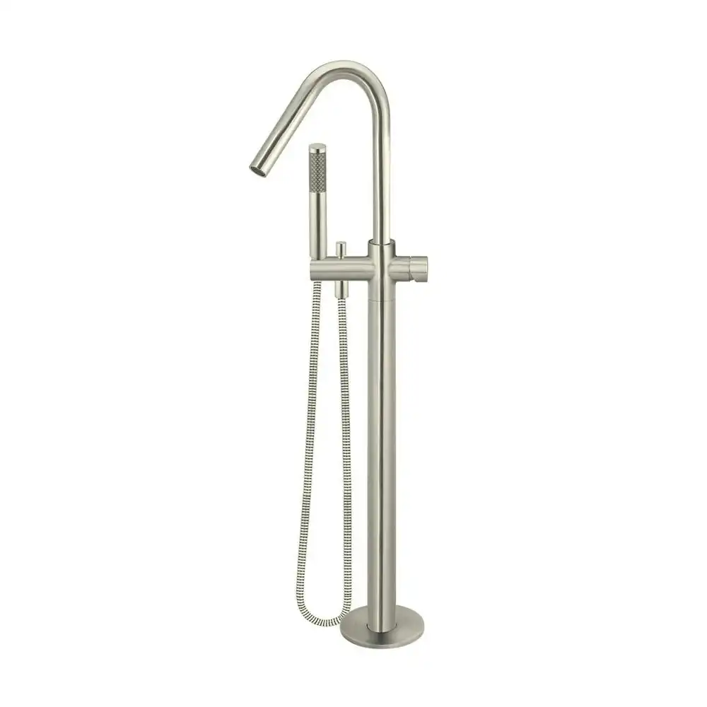 Meir Round Freestanding Bath Spout and Hand Shower Brushed Nickel MB09PN-PVDBN