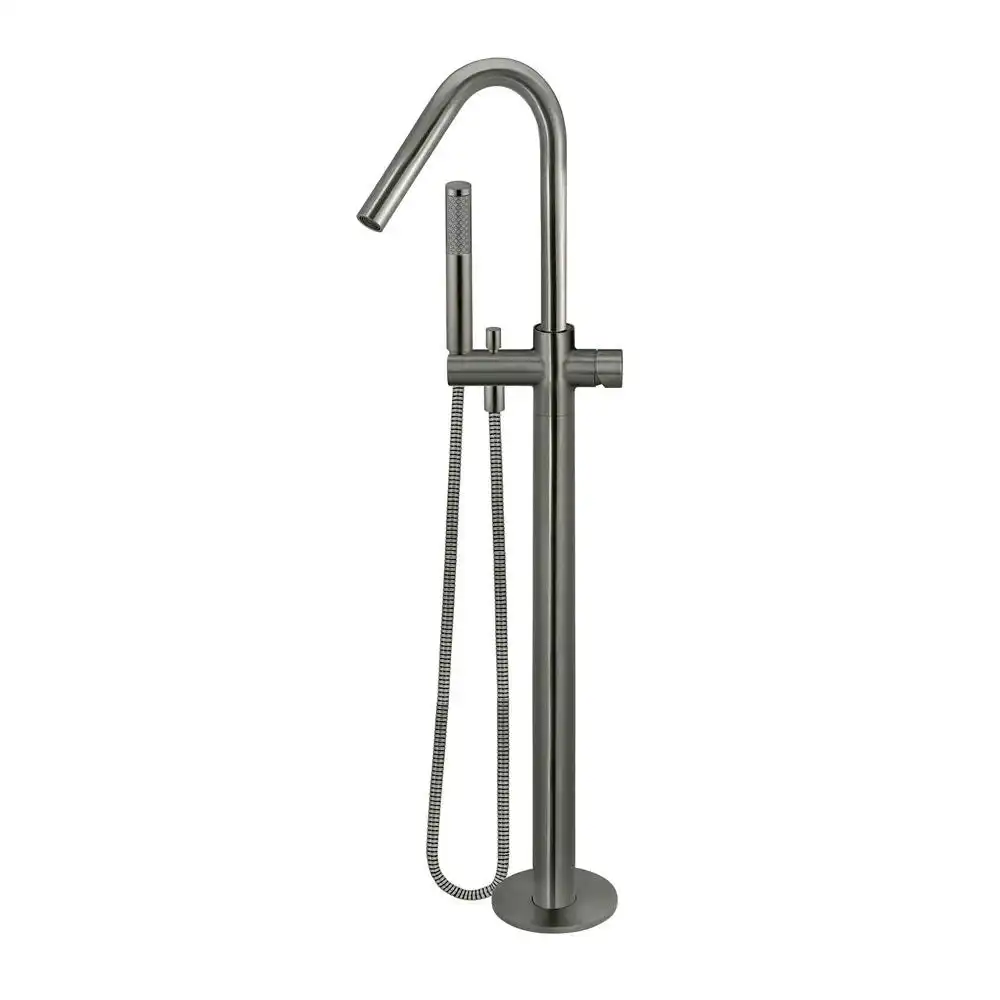 Meir Round Freestanding Bath Spout and Hand Shower Shadow MB09PN-PVDGM