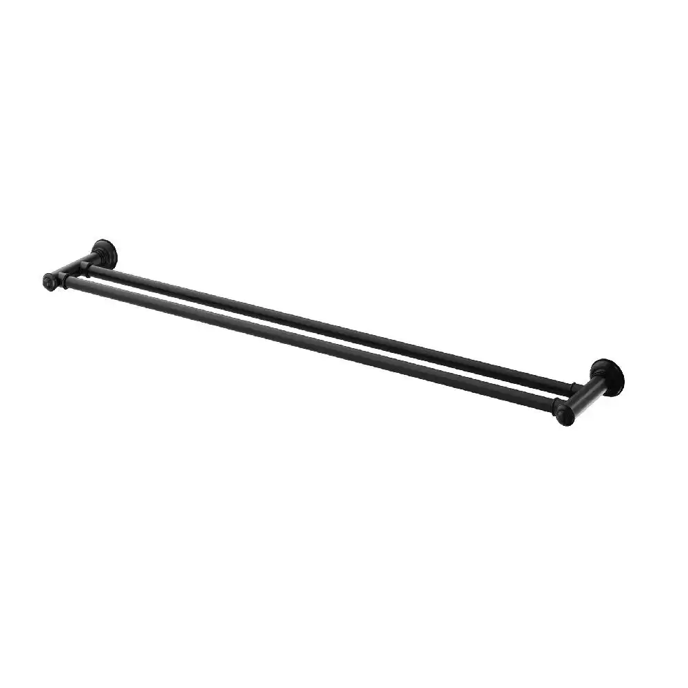 Phoenix Cromford DoubleTowel Rail 800mm Matte Black 134-8130-10