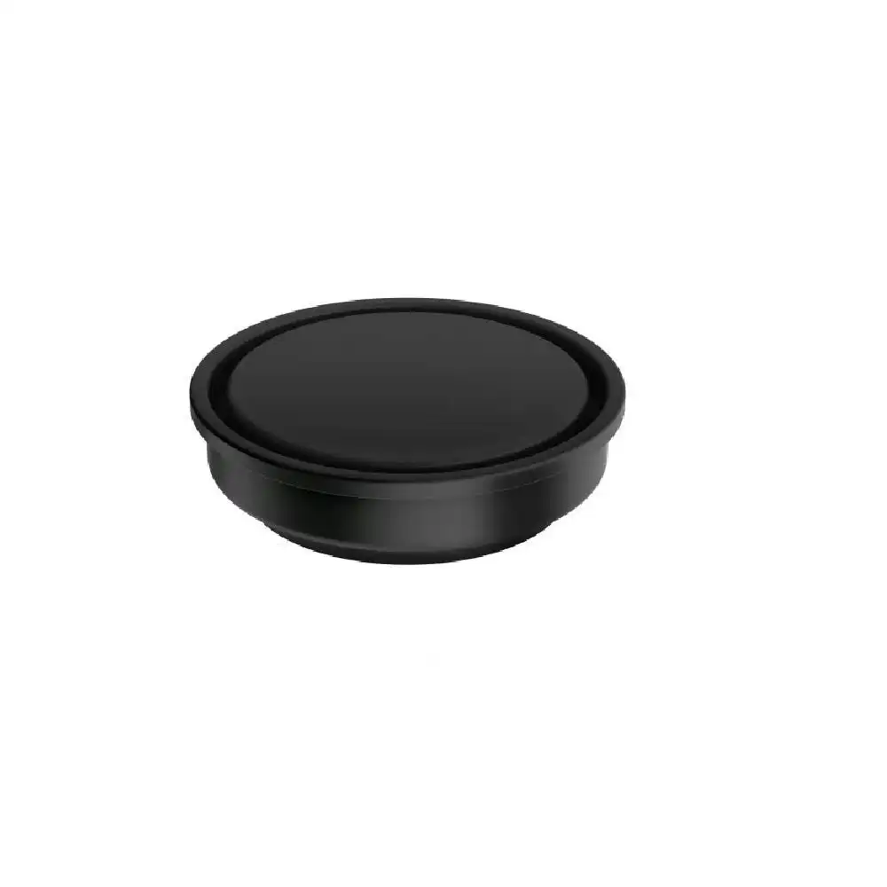 Phoenix Point Drain Round 100mm, Outlet 76mm Matte Black 204-4004-10