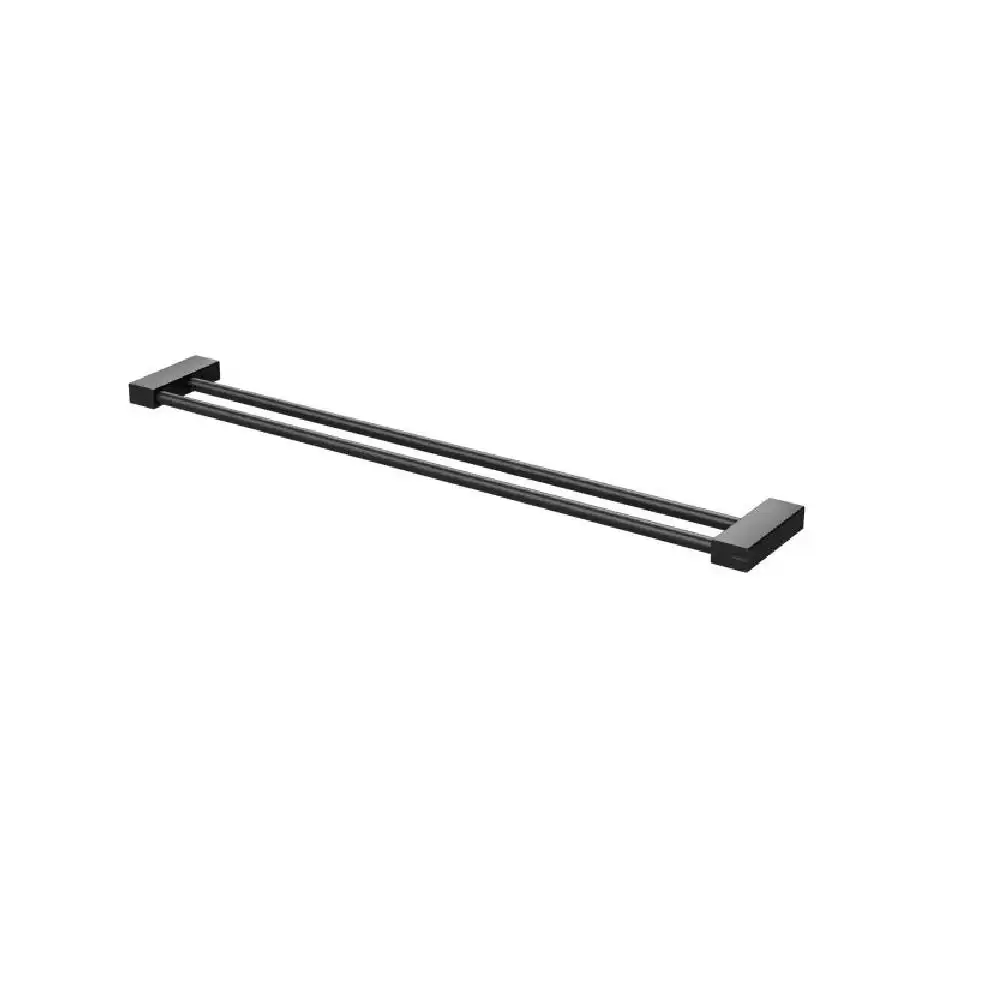 Phoenix Lexi Mk11 Double Towel Rail 600mm Matte Black 123-8110-10