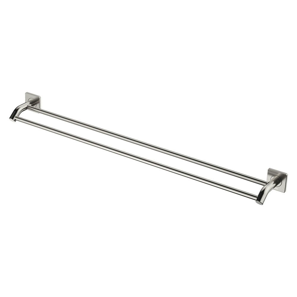 Fienza Sansa Double Towel Rail 900mm Brushed Nickel 83208BN