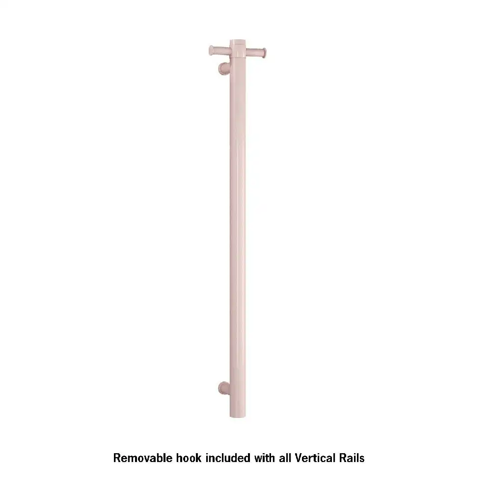Thermogroup Straight Round Vertical Bar 900x142x100mm (Heated) Pastel Dusty Pink VS900HDP