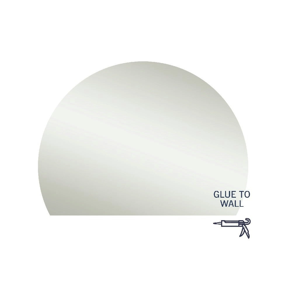 Thermogroup Ablaze Hamilton Mirror D Shape (Glue to Wall) 1500x1100mm HD1511GT