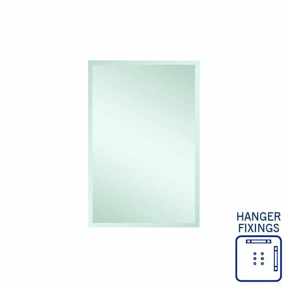 Thermogroup Montana Rectangle 25mm Bevel Edge Mirror - 600x900mm with Hangers MS6090HN