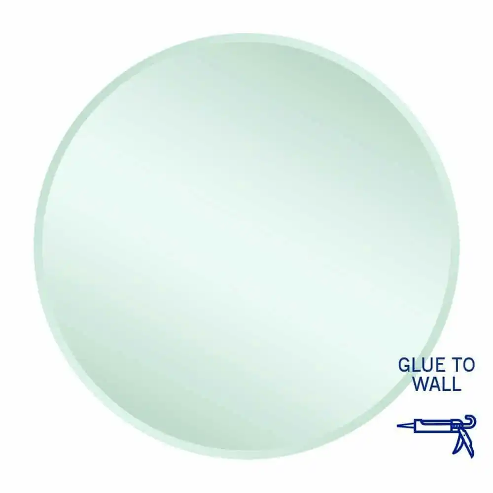 Thermogroup Kent 18mm Bevel Round Mirror - 800mm dia Glue-to-Wall KR8080GT