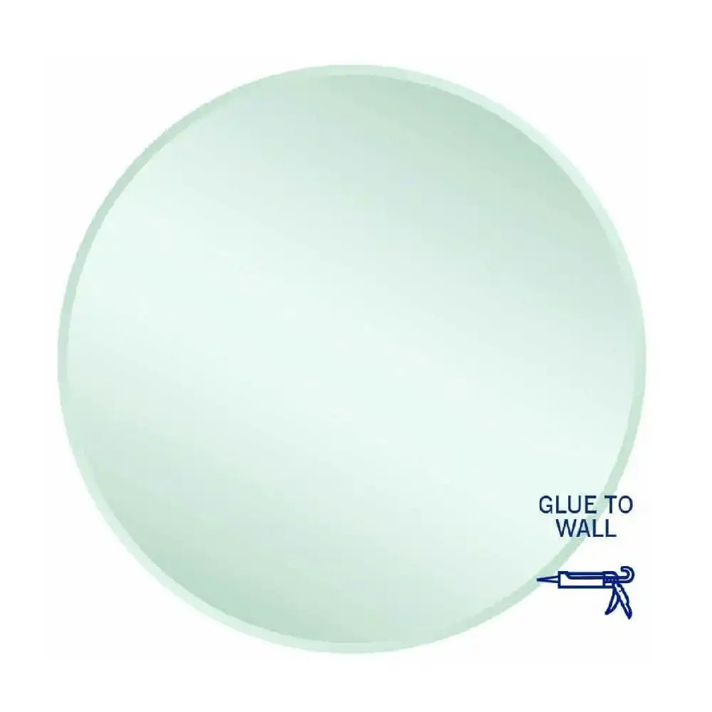 Thermogroup Kent 18mm Bevel Round Mirror - 900mm dia Glue-to-Wall KR9090GT
