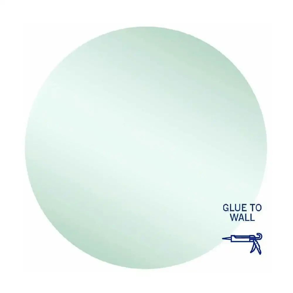 Thermogroup Rio Polished Edge Round Mirror - 900mm dia Glue-to-Wall RR9090GT