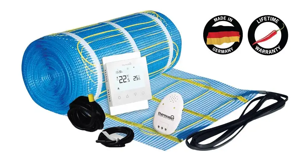 Thermogroup Thermonet EZ 150W/m² Self Adhesive 5x0.5m - 2.5m² 375Watts Floor Heating Kit Including Thermostat 111505T