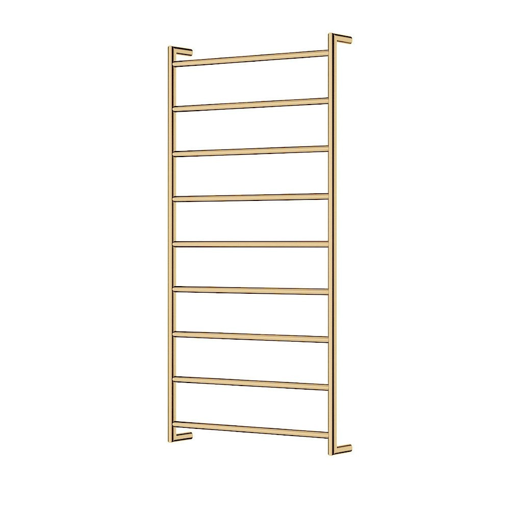 Fienza Kaya Heated Towel Ladder 600x1200mm 9 Bars Urban Brass 82860120UB