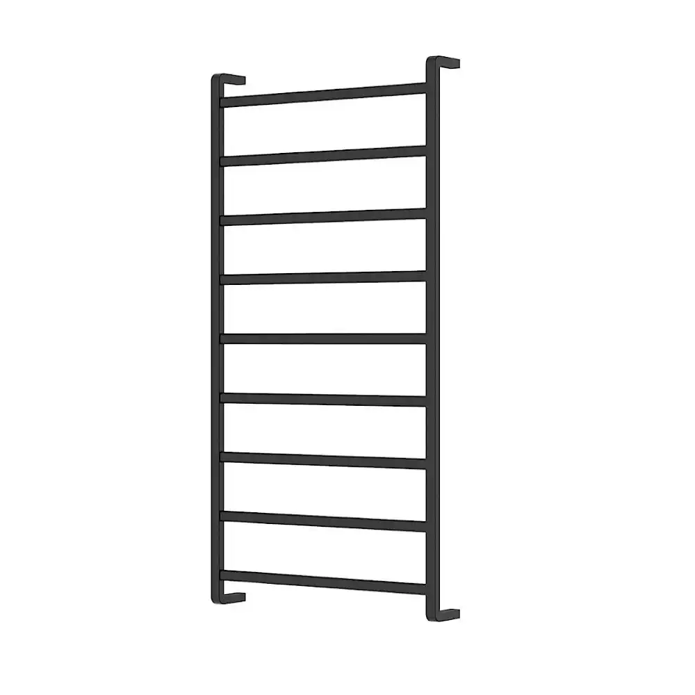 Fienza Koko Heated Towel Ladder 600x1200mm 9 Bars Matte Black 89060120MB