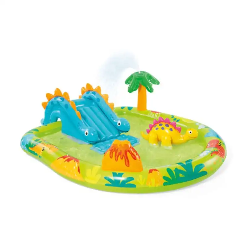Intex Little Dino Inflatable Playcentre Pool with slide 57166