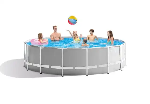 Intex PRISM Premium 15' Metal Frame Pool Outdoor Above Ground 457cm x 12cm - 26726