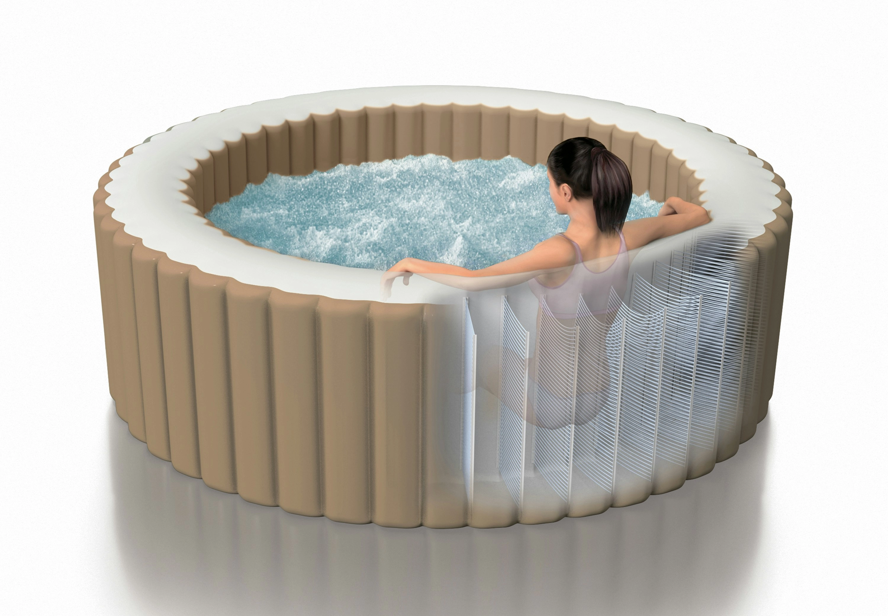 Intex PureSpa Bubble Massage 4 Person Spa 28426