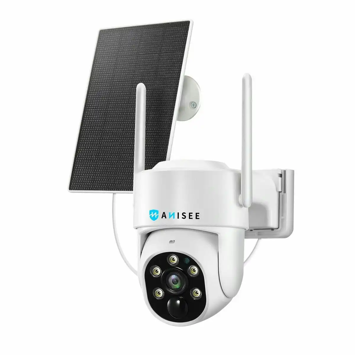 Anisee WiFi Security Camera CCTV Set Solar Wireless Home PTZ Outdoor Surveillance System 4MP Spy Waterproof Remote Channel
