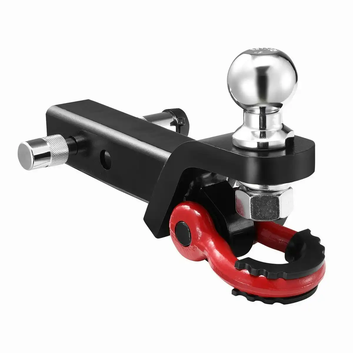 Ausway 2 in 1 Tow Bar Car Caravan Boat Vehicle Heavy Duty Towing Ball Mount Tongue Shackle Trailer Hitch Receiver 4350kg 4WD