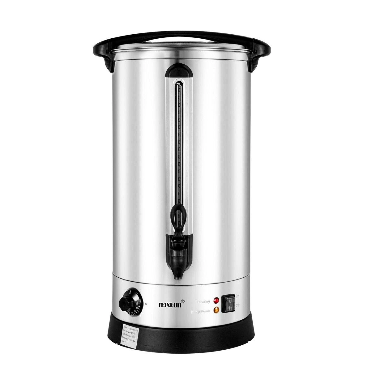 Maxkon  27L Water Dispenser Urn Instant Hot Cold Coffee Maker Tea Kettle Machine Commercial Home Stainless Steel with Tap