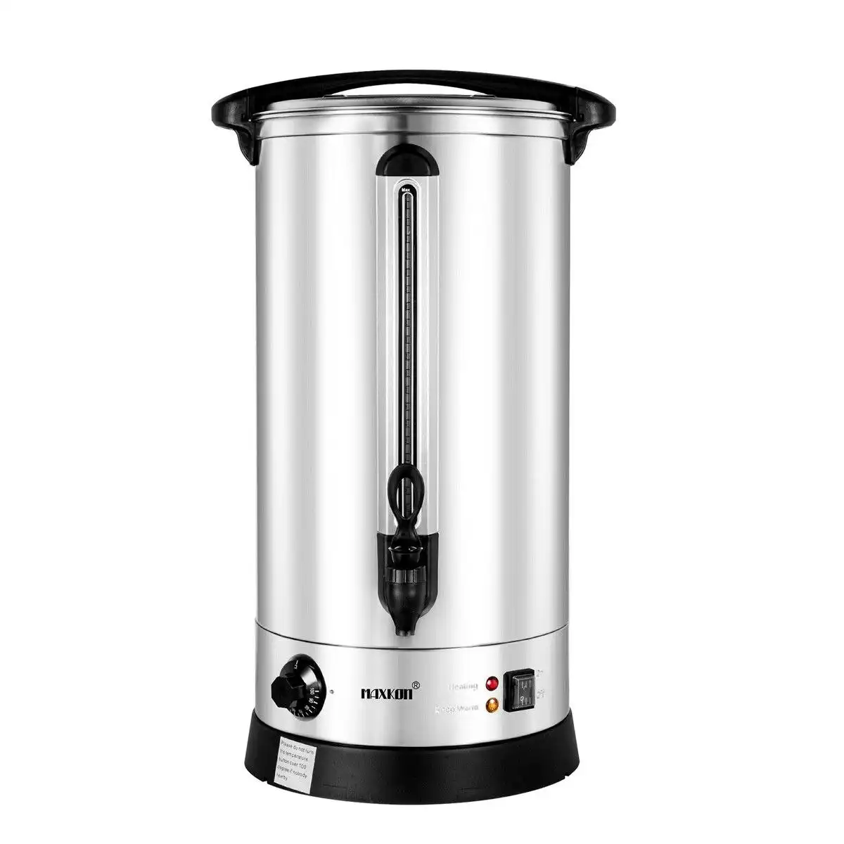 Maxkon  27L Water Dispenser Urn Instant Hot Cold Coffee Maker Tea Kettle Machine Commercial Home Stainless Steel with Tap