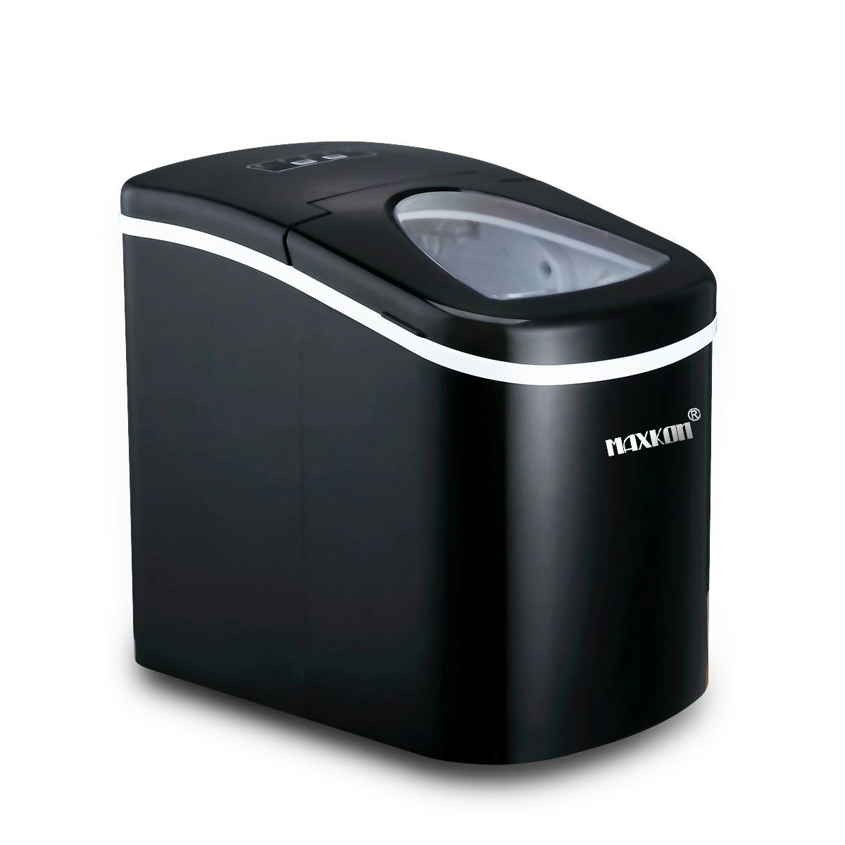 Maxkon Portable Ice Maker Machine Black Coated 2.4 L